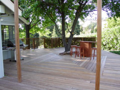 IPE Deck From the middle of Pergola